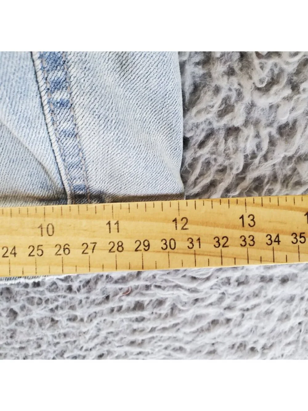 Time And Tru Shorts Womens 18 Light Blue High Rise Bermuda Relaxed Fit *NWT*